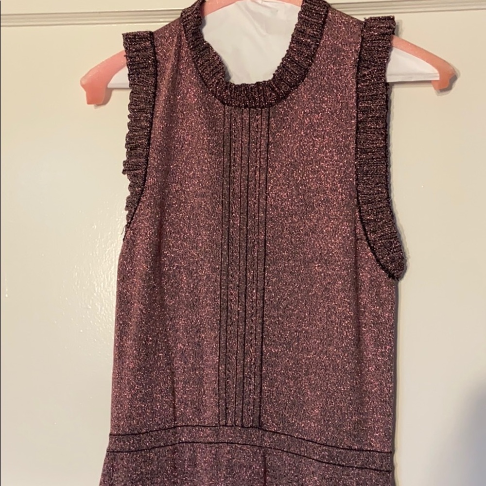 Parker Metallic Colorblock Pattern Mini Dress - image 5